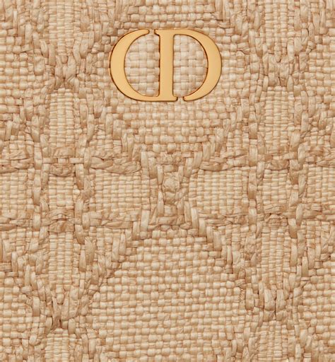 pochette dior rafia|Dior caro cannage pouch.